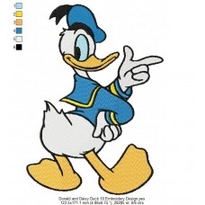 Donald and Daisy Duck 10 Embroidery Design